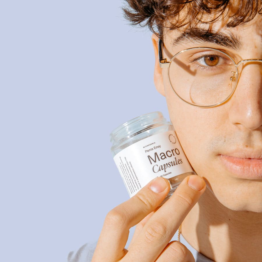 Microgenix Sour Apple Gummies, editorial portrait