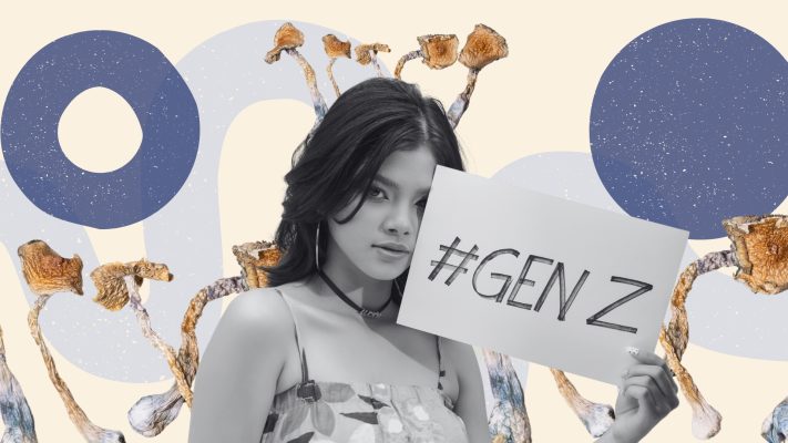 Blue Light Pink Orange Risograph Gen Z inspired Escapism Cool Poster - Blog